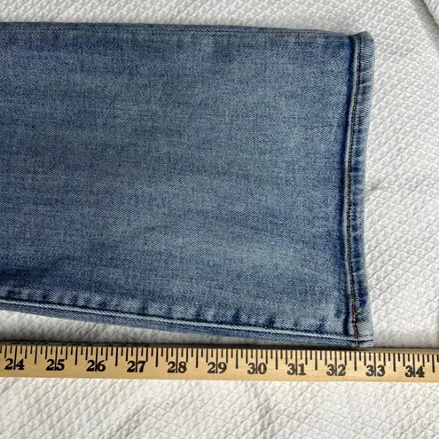 BKE Buckle Black No. 53 Bootcut Blue Jeans Womens 24x34 Light Wash Stretch Denim Size 24