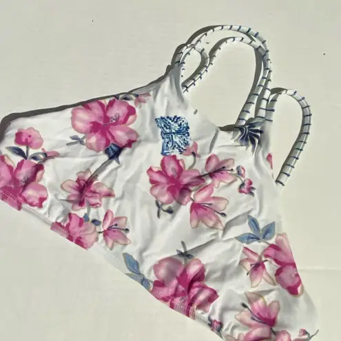 frankie's bikinis  Floral Halter Bikini Top