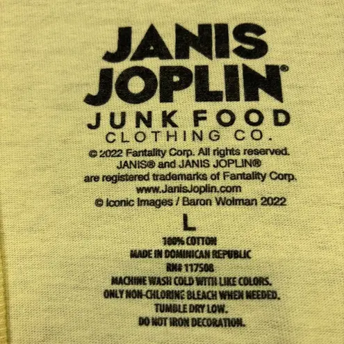 Janis Joplin Peace Festival 1970 Rock T-Shirt Size Large