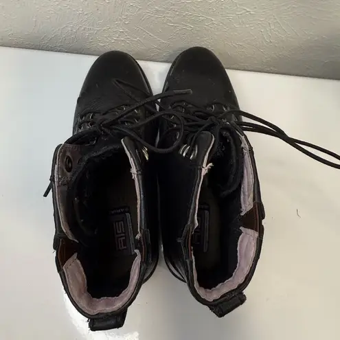 Ariat  Heritage Lacer II Black Deertan Roper Boots Size 7C Narrow EUC