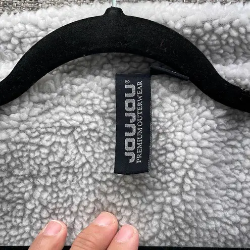 Joujou Trucker Faux Fur Crop Jacket Black Medium