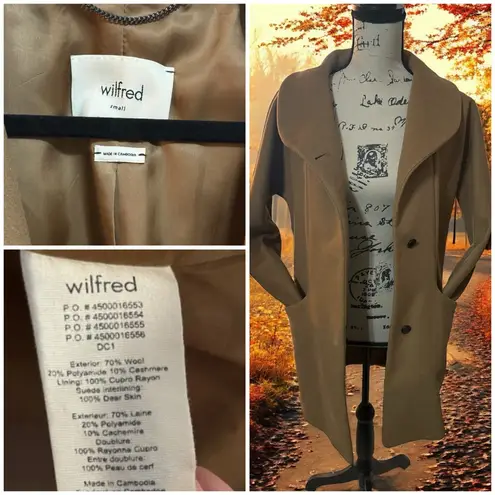 Wilfred The Cocoon Coat Wool Cashmere sz SMALL
