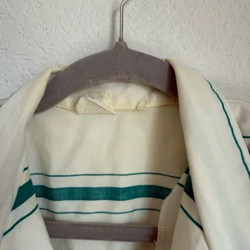 Vintage Midi Dress with Tie Front and Dolman Sleeves White Size none