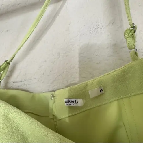 House Of CB House of‎ CB ‘Alessia’ Lime Feathered Midi Dress size XS $299