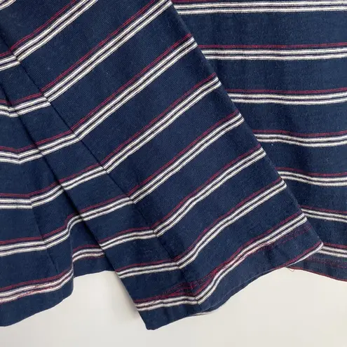 Striped Navy Blue Long Sleeve Top sz Small