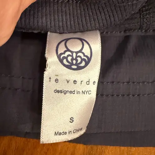 TE VERDE Womens Navy Blue Cargo Mini Skort Size Small