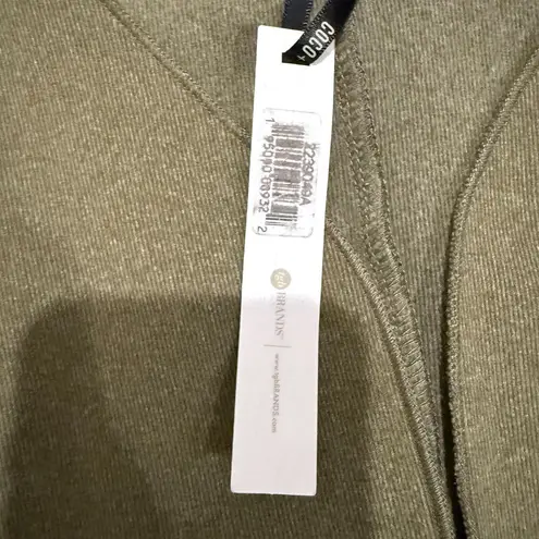 Coco + Carmen Women’s Open Front Cardigan S/M Olive Green Casual Stretch Lightwe