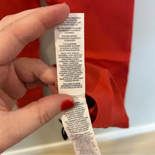 Oner Active Effortless Seamless Leggings, Sweet Red, Medium, Regular Length Red