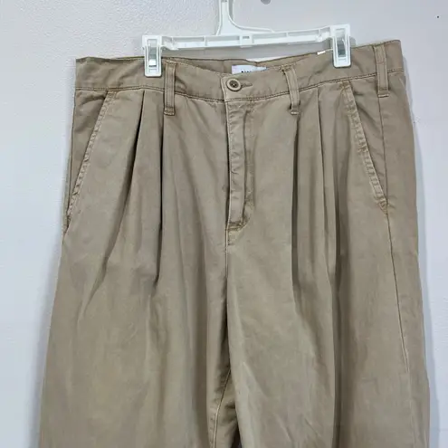 Pistola Ellery High Rise Wide Leg 100% Cotton Pants Size 30P in Sesame Tan