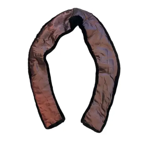 Vintage Elegant Black Mink Off The Shoulder Stole Collar