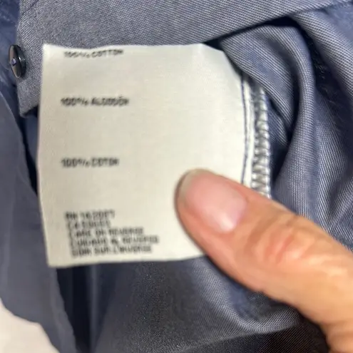 Simply Noelle Blue Button Down Shirt with Relaxed Fit