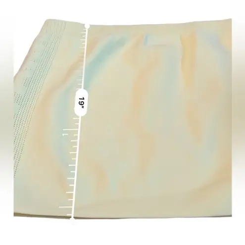 Adidas Ivy Park x Knit Neon Yellow Fitted Activewear Mini Skirt Sz 3X