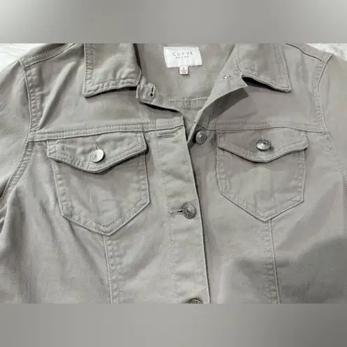 Curve Appeal Women's Gray Jacket Size S Tan