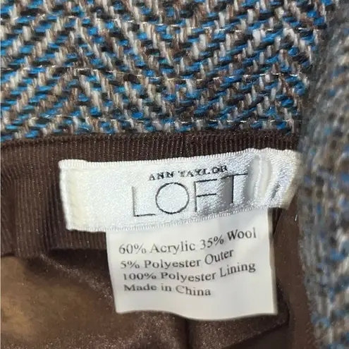 Gap  ladies wool bucket hat. EUC. Brown & Blue