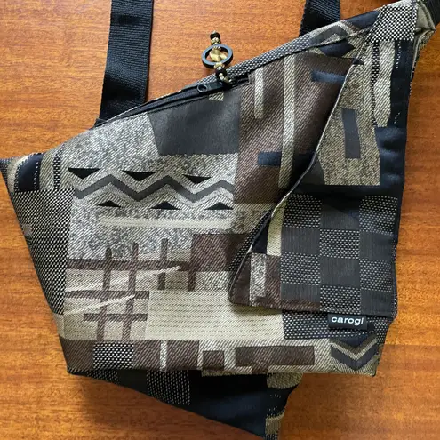 NWOT Carogi Carson Rogers Convertible Backpack Sling Bag Gray Khaki Tan Black Multiple