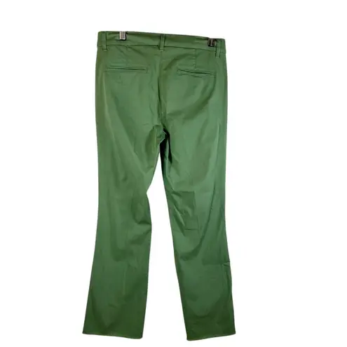 VIA MASINI 80 Firenze Green Cropped Flare Trousers Made in Italy Size 42