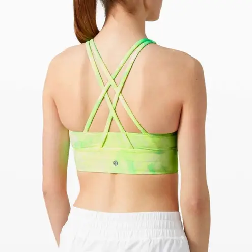 Lululemon  Energy Bra High Neck Long Line Shibori Size 4