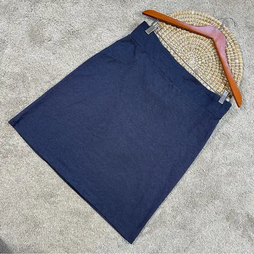 Toad&Co Women’s Organic Cotton Moxie Pencil Skirt in True Navy M Blue Size M