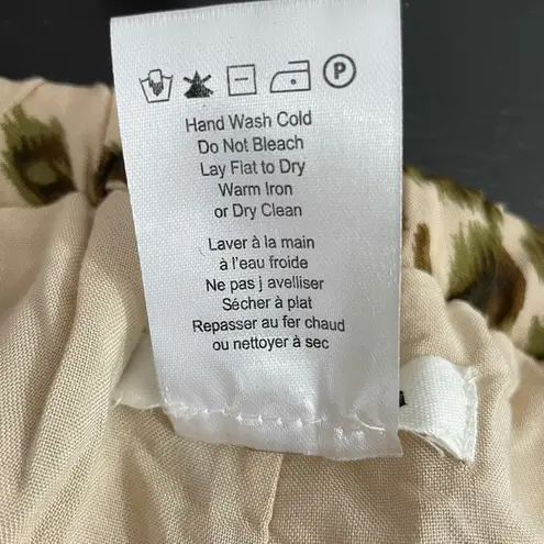 Heartloom New Leopard Animal Print Pull On Soft Shorts Miena Khaki