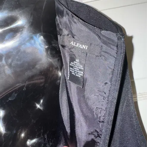 Alfani Women's Black Embellished Neck Sleeveless Dress Size 16