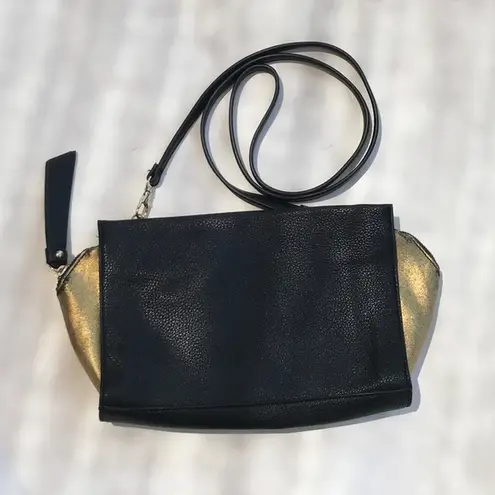 mix no. 6 Black and Gold Crossbody Purse