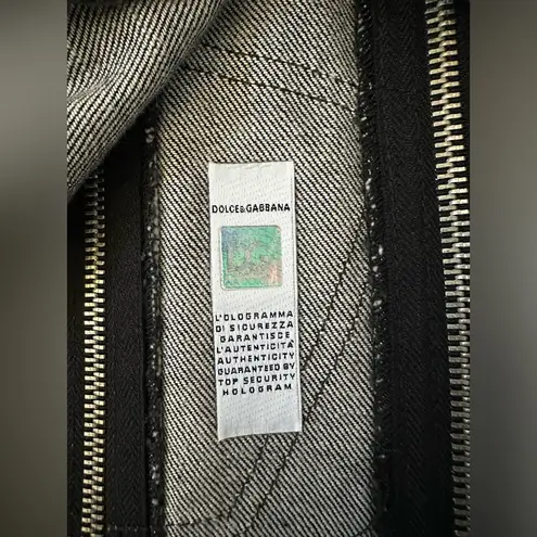 Dolce & Gabbana D&G Vintage Denim Zip Mini Skirt size 28/42