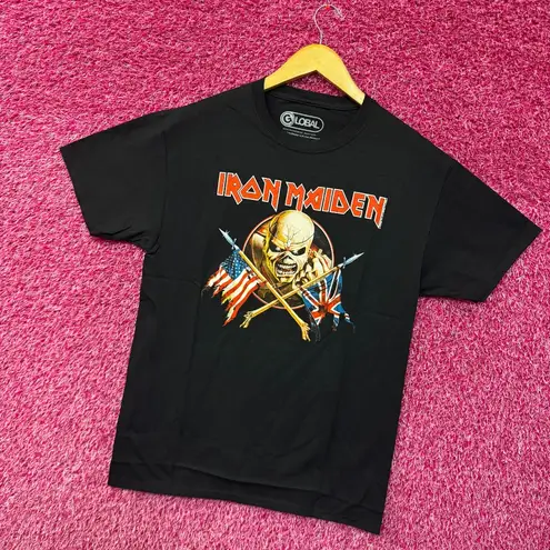 Iron Maiden The Trooper Eddie & Flags Heavy Metal Band Tee M