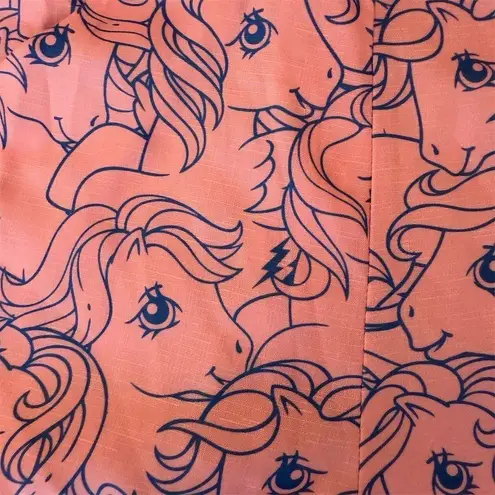 Unique Vintage x My Little Pony Pink & Blue Pony Print Romper Size Small