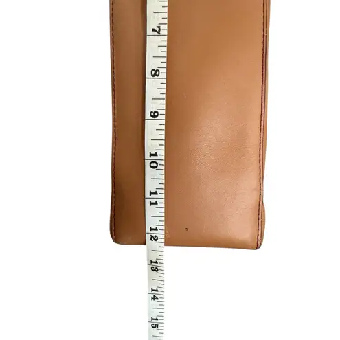 Levenger Leather Wine Carrier Tote Tan Travel Picnic Bag Vintage Hard To Find