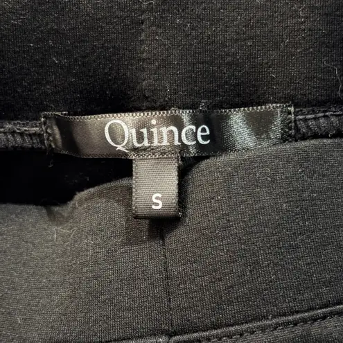 Quince Women's Black Stretch Slim Leg Pants Size Small Pull On Casual Office