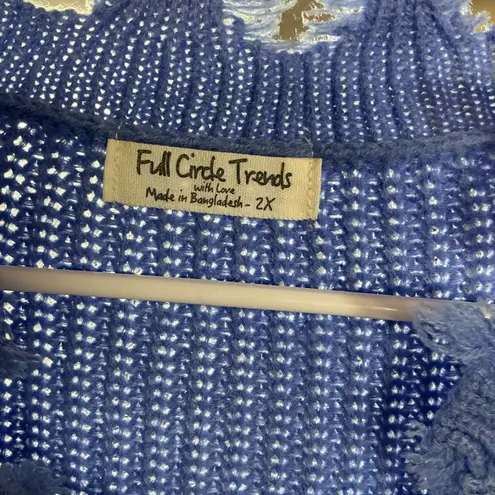 Full Circle Trends Vibrant Multicolor V-Neck Sweater by Wildfox - Image 3