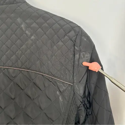 Ci Sono Ci‎ Sono Quilted Puffer Jacket Womens Large Preppy Winter Elbow Patches Zip Up - Image 8