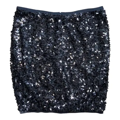 Ann Taylor  Women’s Black Formal Fully Lined Sequin Mini Skirt Size 6