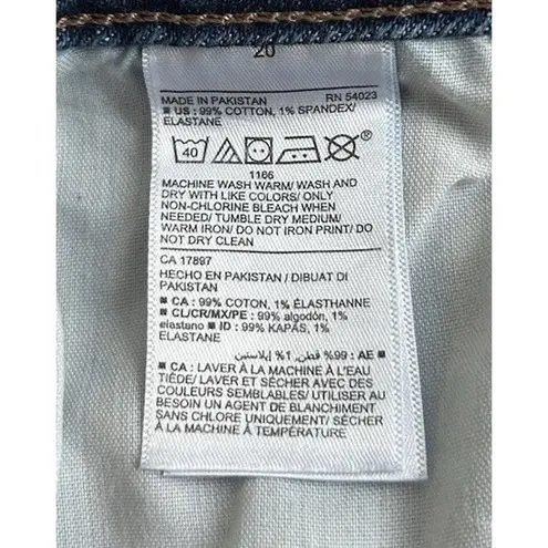 Old Navy  Women's‎ O.G Straight High Rise Distress Denim Blue Jeans Sz 20 Casual