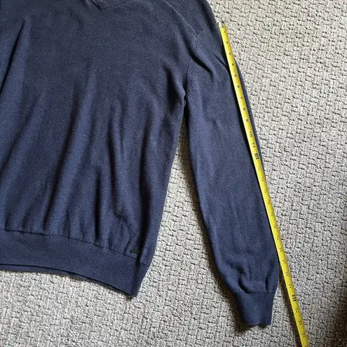 Calvin Klein Jeans Women's Size L Navy Blue Long Sleeve Pullover Sweater RN36543