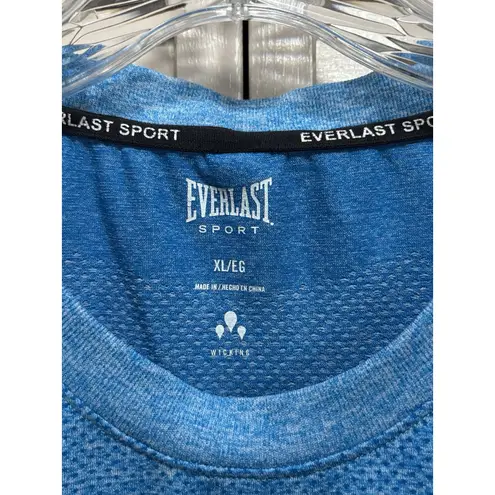 Everlast Sport Sleeveless Athletic Size XL Activewear Top Teal Moisture Wicking Blue