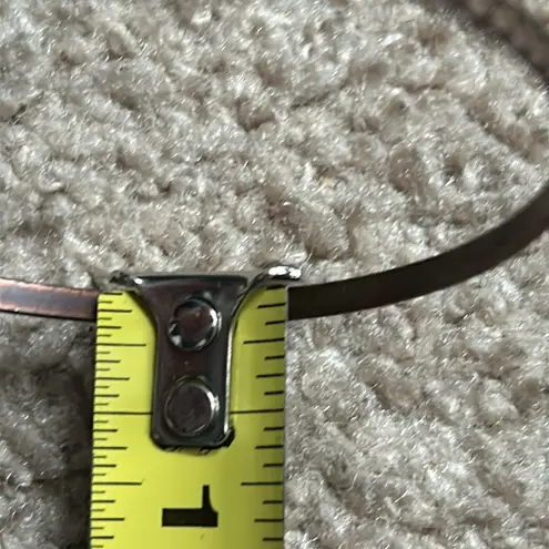 Women’s vintage dainty bronze braided patterned bangle bracelet one size‎ Brown