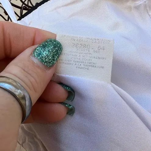 Jessica McClintock Y2K color block strapless A line prom dress black white pink - Image 7