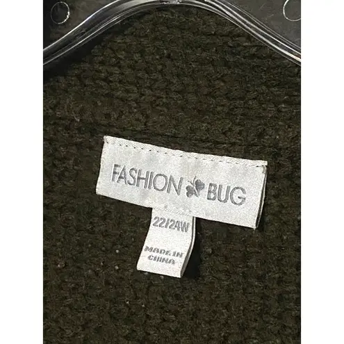 Fashion Bug Acrylic Open Cardigan Shawl Plus 22/24 Cozy Forest Fairy Fall Boho