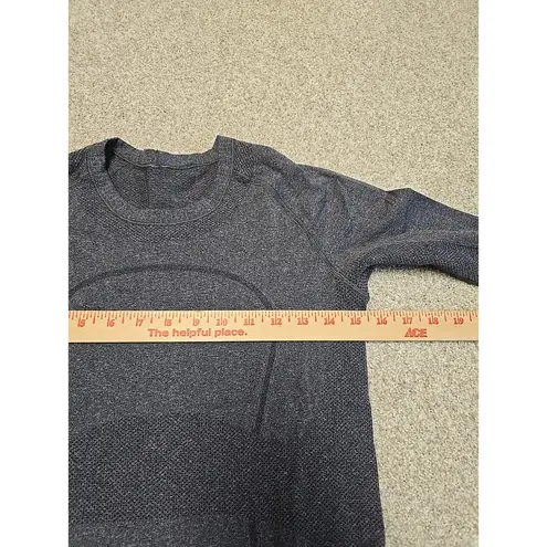 Lululemon Swiftly Tech Long Sleeve Crew Sz 6 Gray Thumbholes Running Hiking Gray