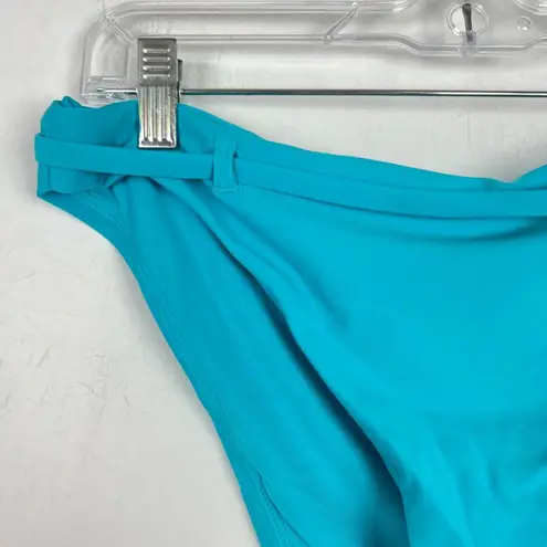 ANDIE NWT Swim The Riviera Bikini Bottom Flat Belt Bright Blue Size XL NEW
