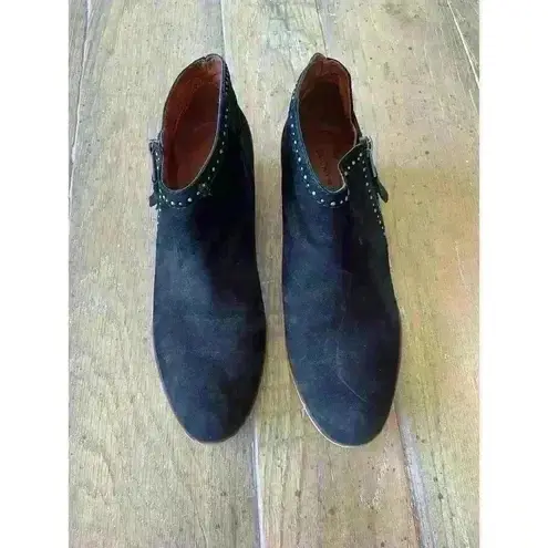 Lucky Brand  Women's Sz 8 Benna Black Studded Suede Ankle Boots Bootie