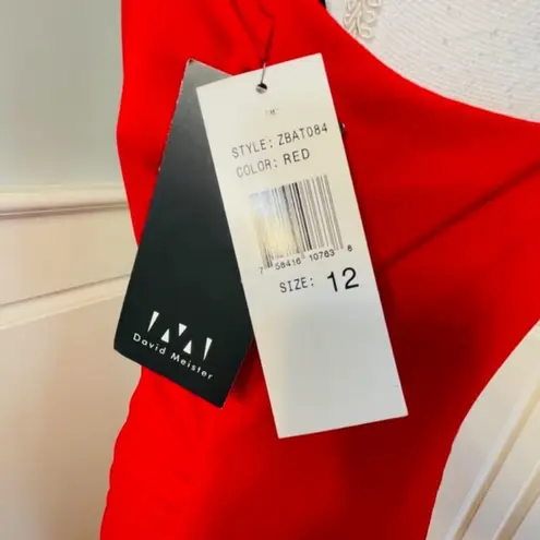 David Meister NWT 90's Y2k Ruched Layered Formal Long Dress 12