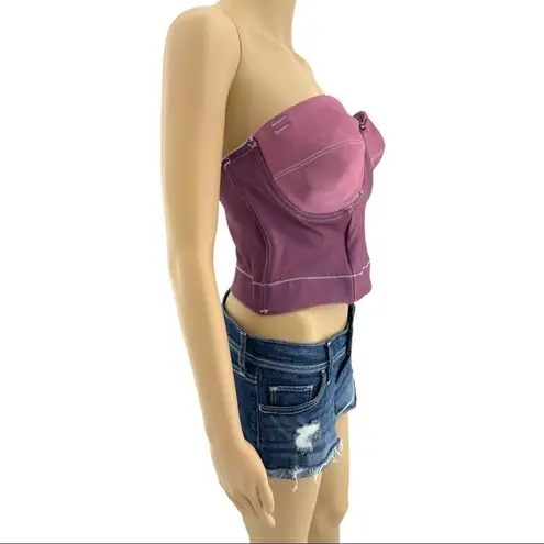 Cupid 40C American VINTAGE 90s Purple Hand Dyed Elastic Pullover Bustier Size undefined