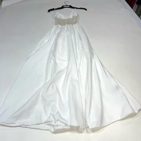 NAADAM Cotton Cashmere Hybrid Dress White