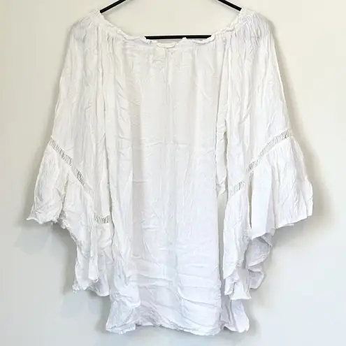 Elan  Off the Shoulder Flowy Blouse - One Size