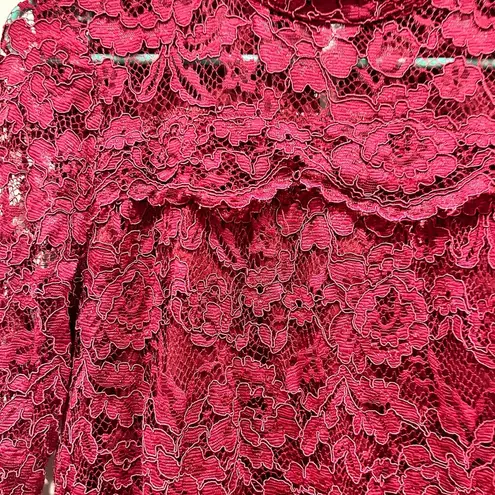 Love Riche  Lace Burgundy Dress size small