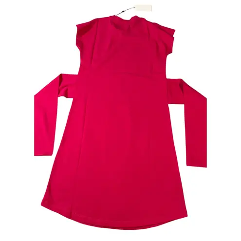 Universal Standard NWT Size 4XS (00-0) Fuchsia Pink Tie Dress Short Sleeve