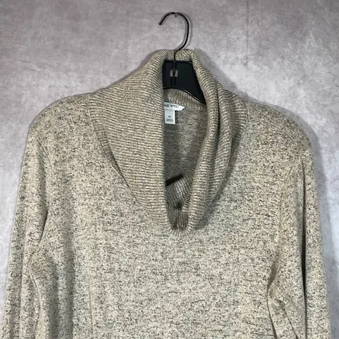 Nine West  Women’s Medium Cowl Neck Gray & Tan Pull Over Sweater