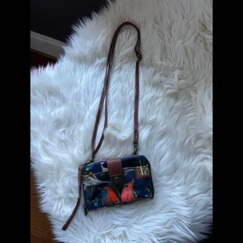 Sakroots Peace Floral Crossbody Wallet